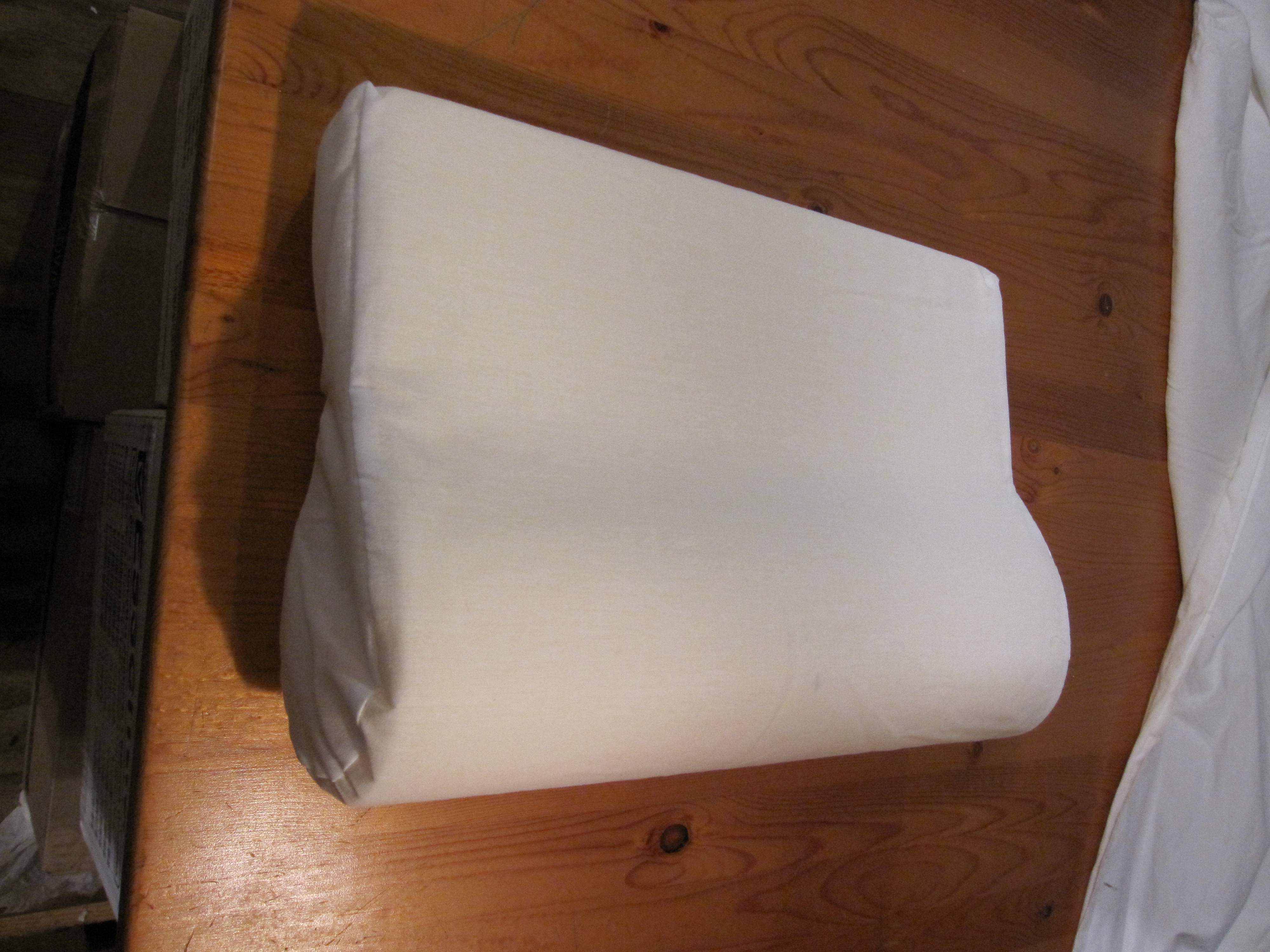 Cervical Pillow - Vinyl - White - Click Image to Close
