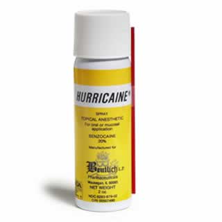 Hurricaine Anesthetic Spray - Click Image to Close