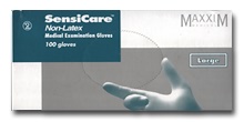 Sensicare NON-Latex Gloves - Light Powder - Large (8 - 9) - Click Image to Close